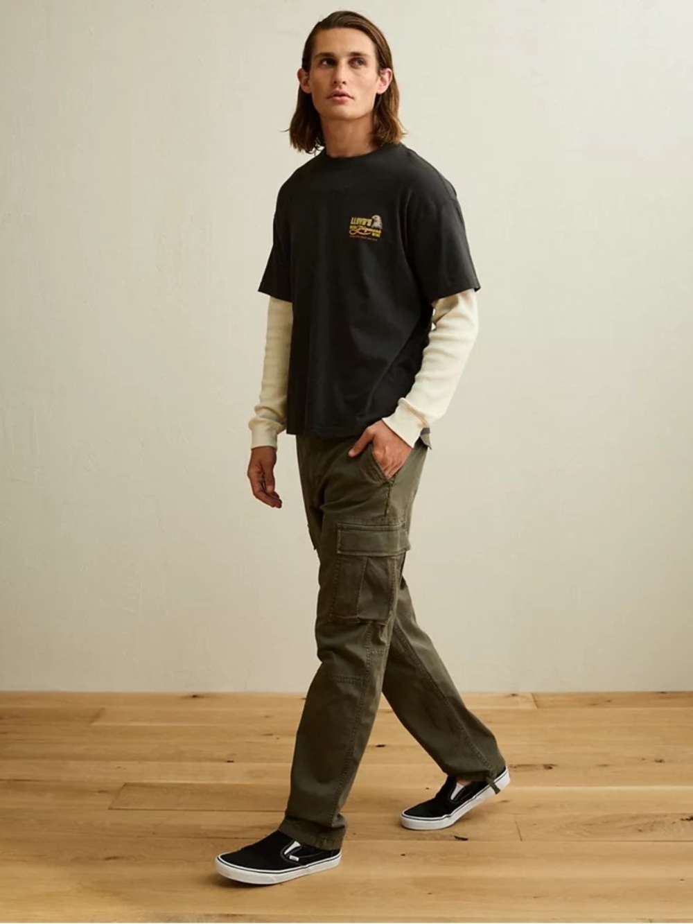 American Eagle Outfitters Black Cargo Pants